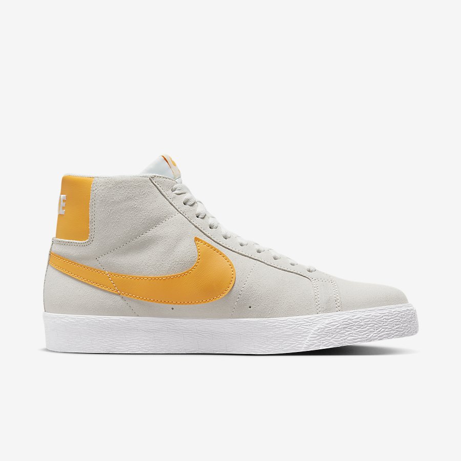 Giày Nike SB Zoom Blazer Mid Nữ Trắng Vàng 